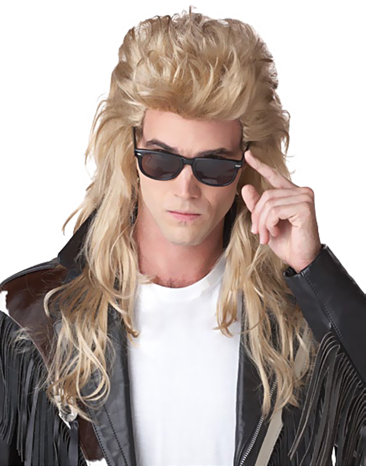 80's Rock Mullet (Blonde) Adult Wig