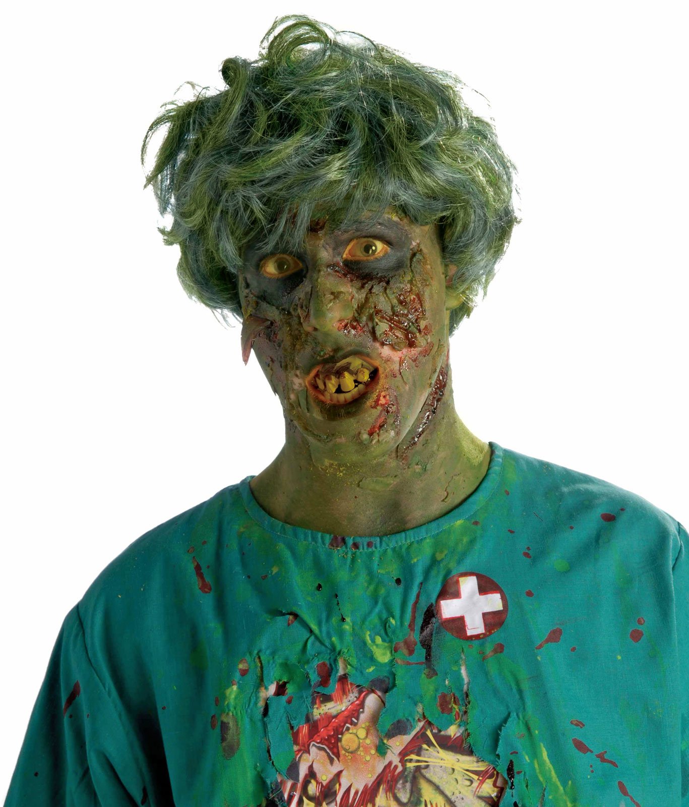 Biohazard Zombie Noxious Adult Wig - Click Image to Close