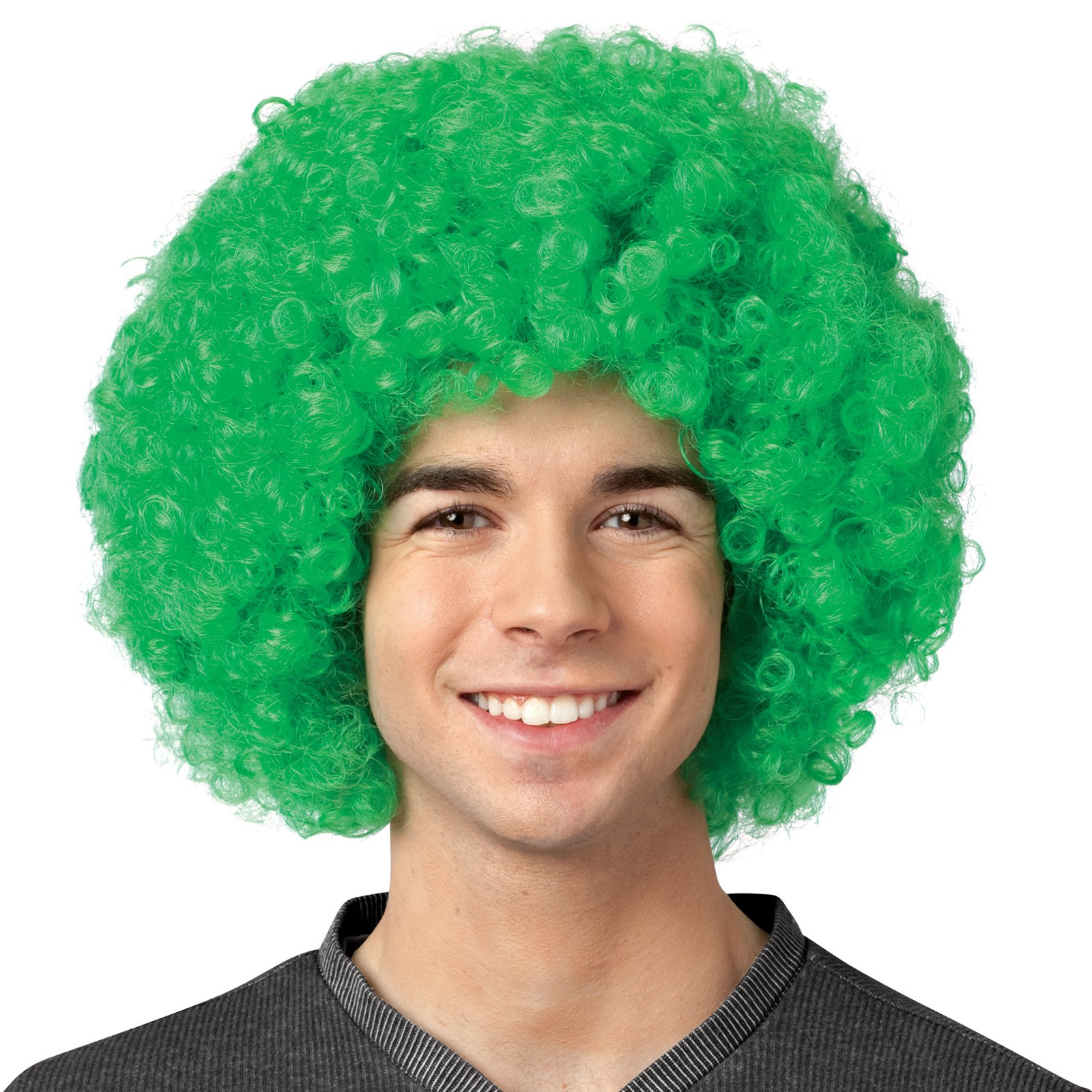 Crayola - Green Afro Adult Wig - Click Image to Close