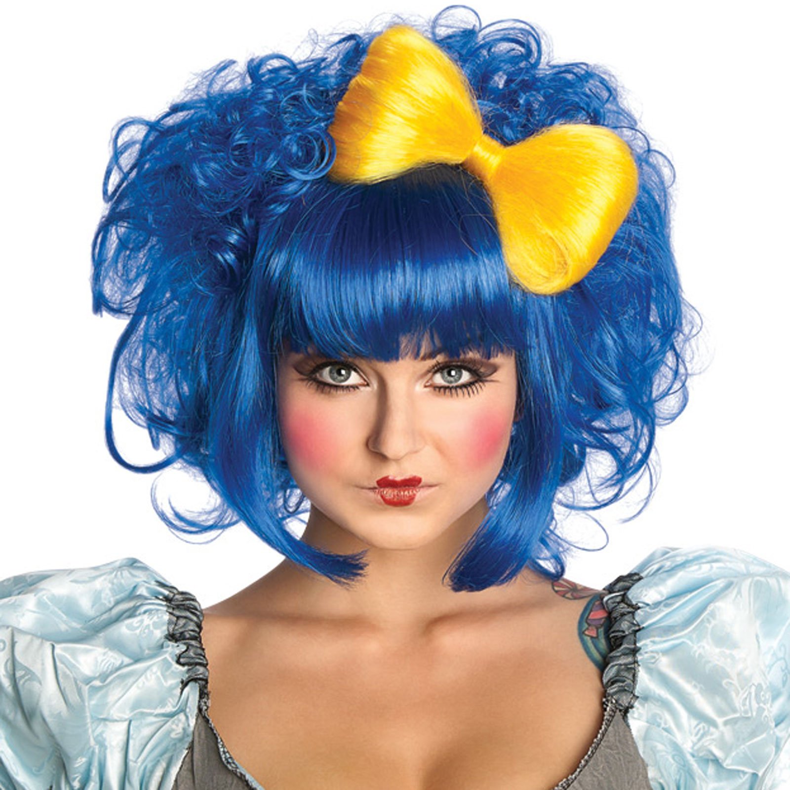 Cutie Doll Blue Adult Wig