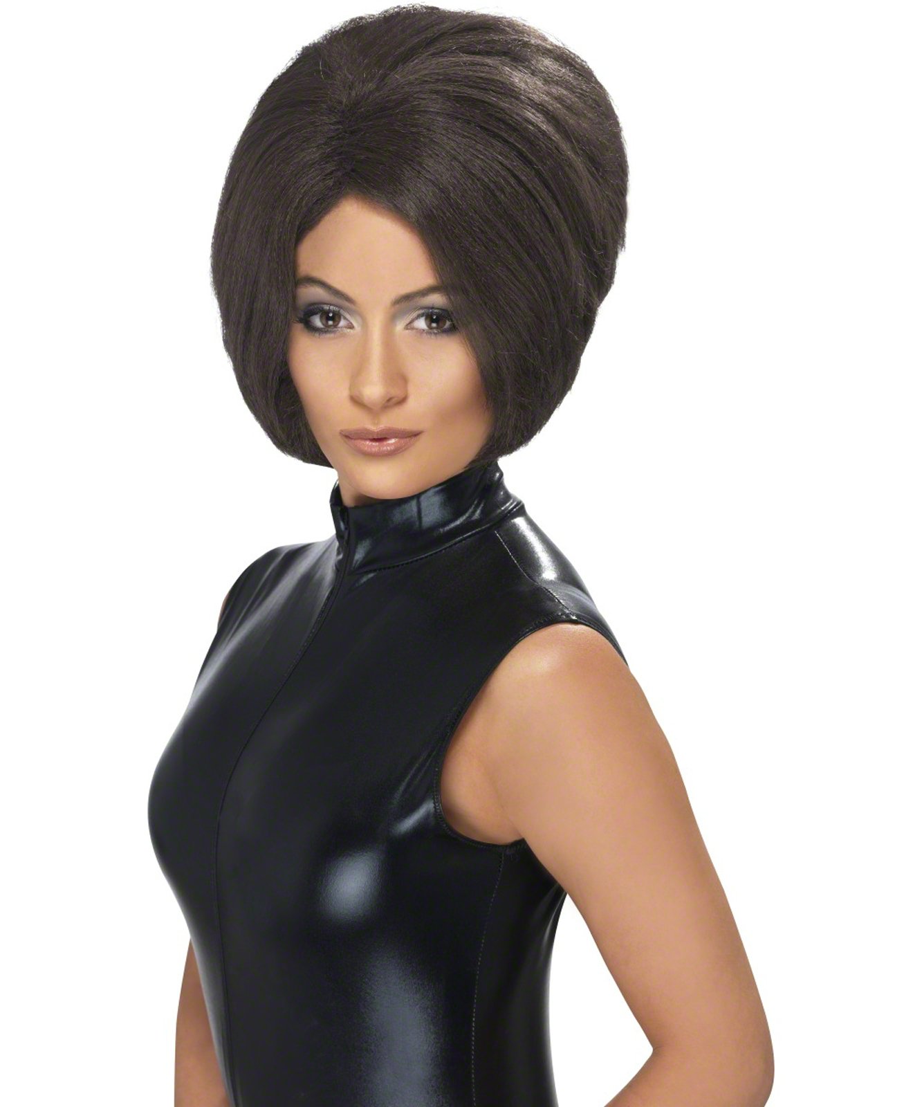 Posh Power Brown Adult Wig - Click Image to Close