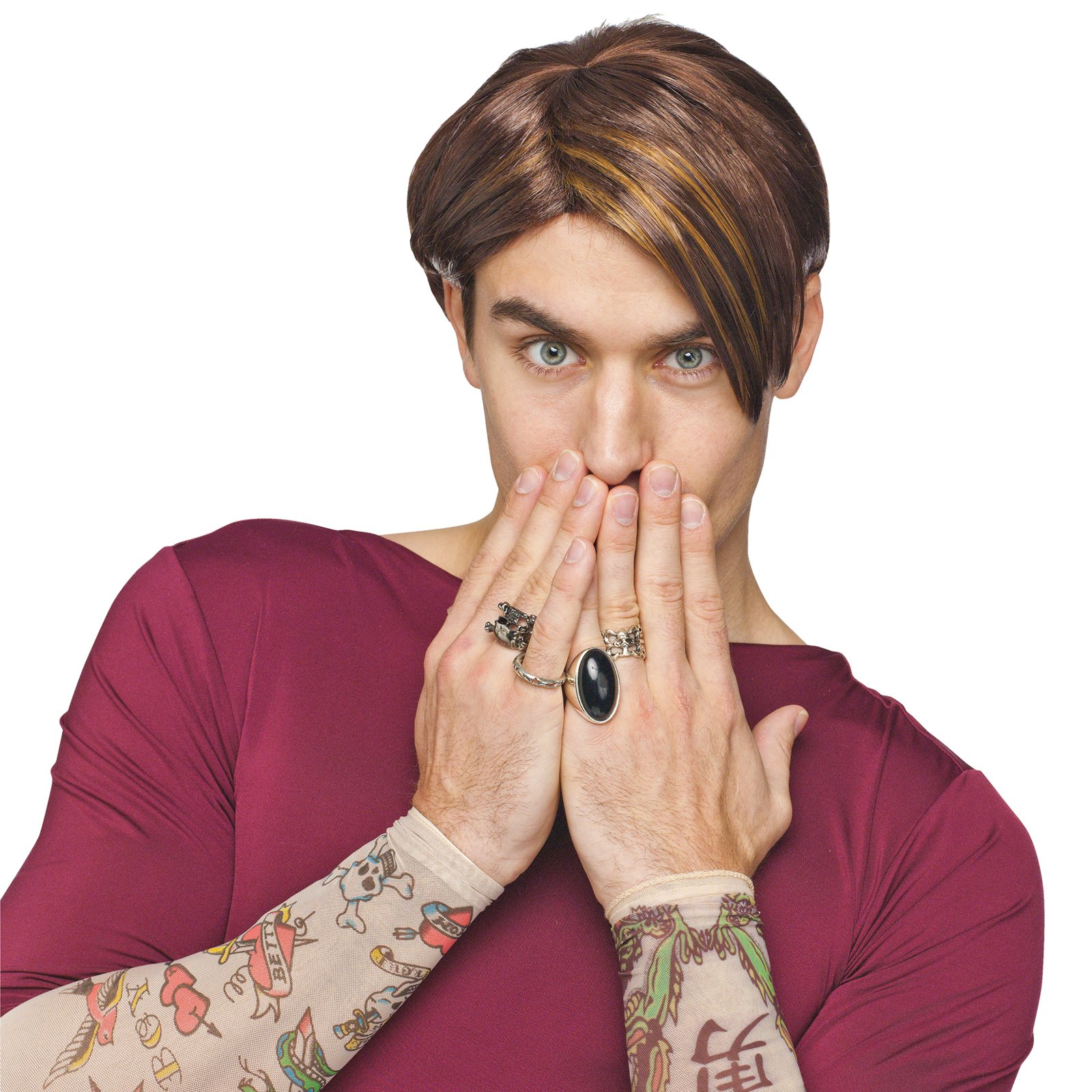 SNL Stefon Adult Wig - Click Image to Close