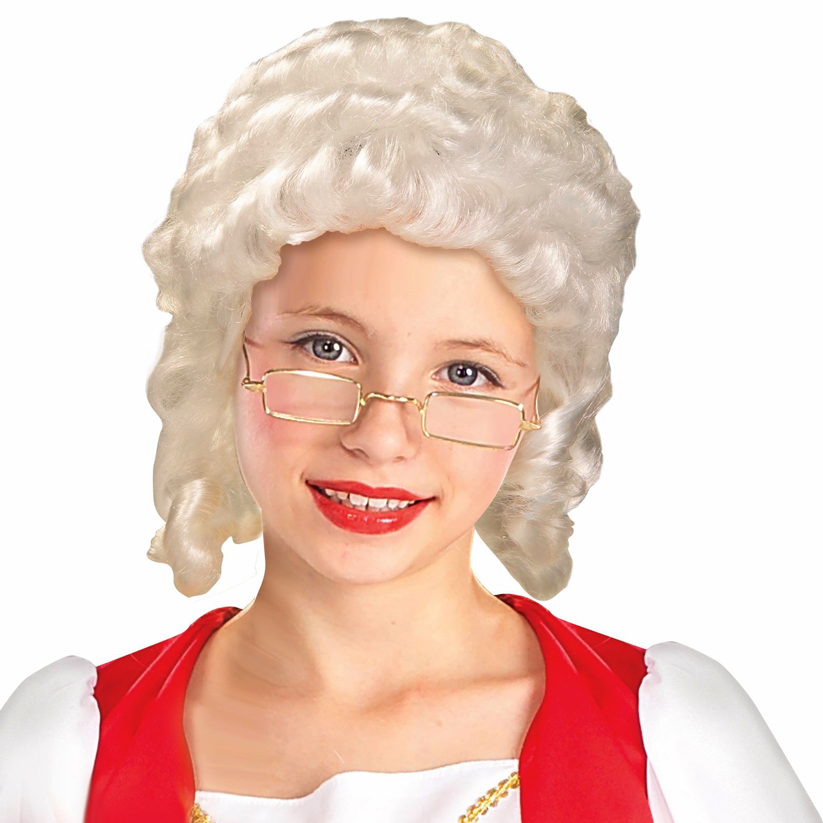 Colonial Girl Child Wig - Click Image to Close