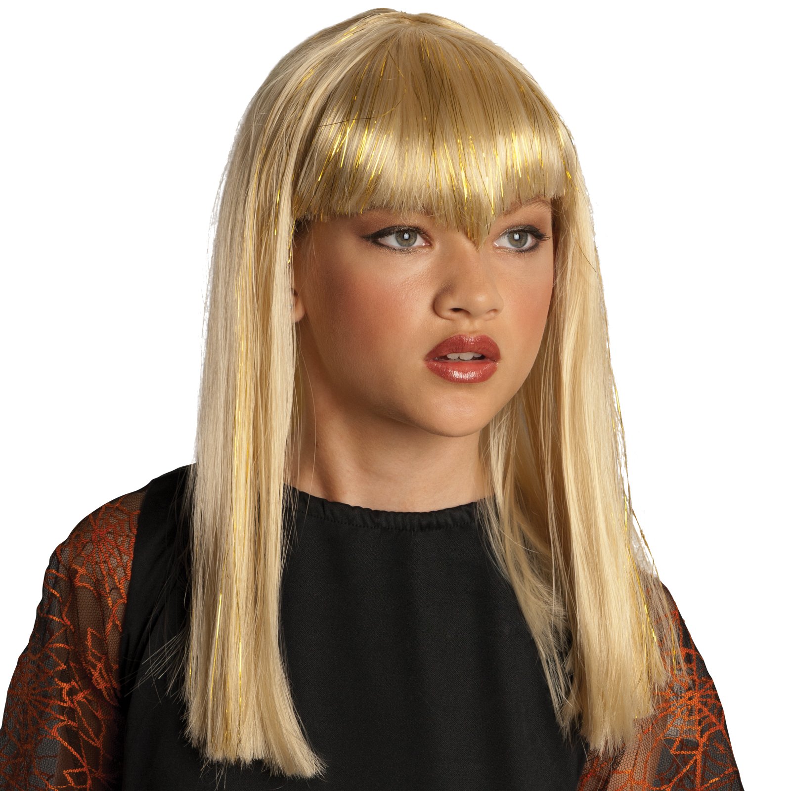 Glitter Vamp Blonde Child Wig - Click Image to Close