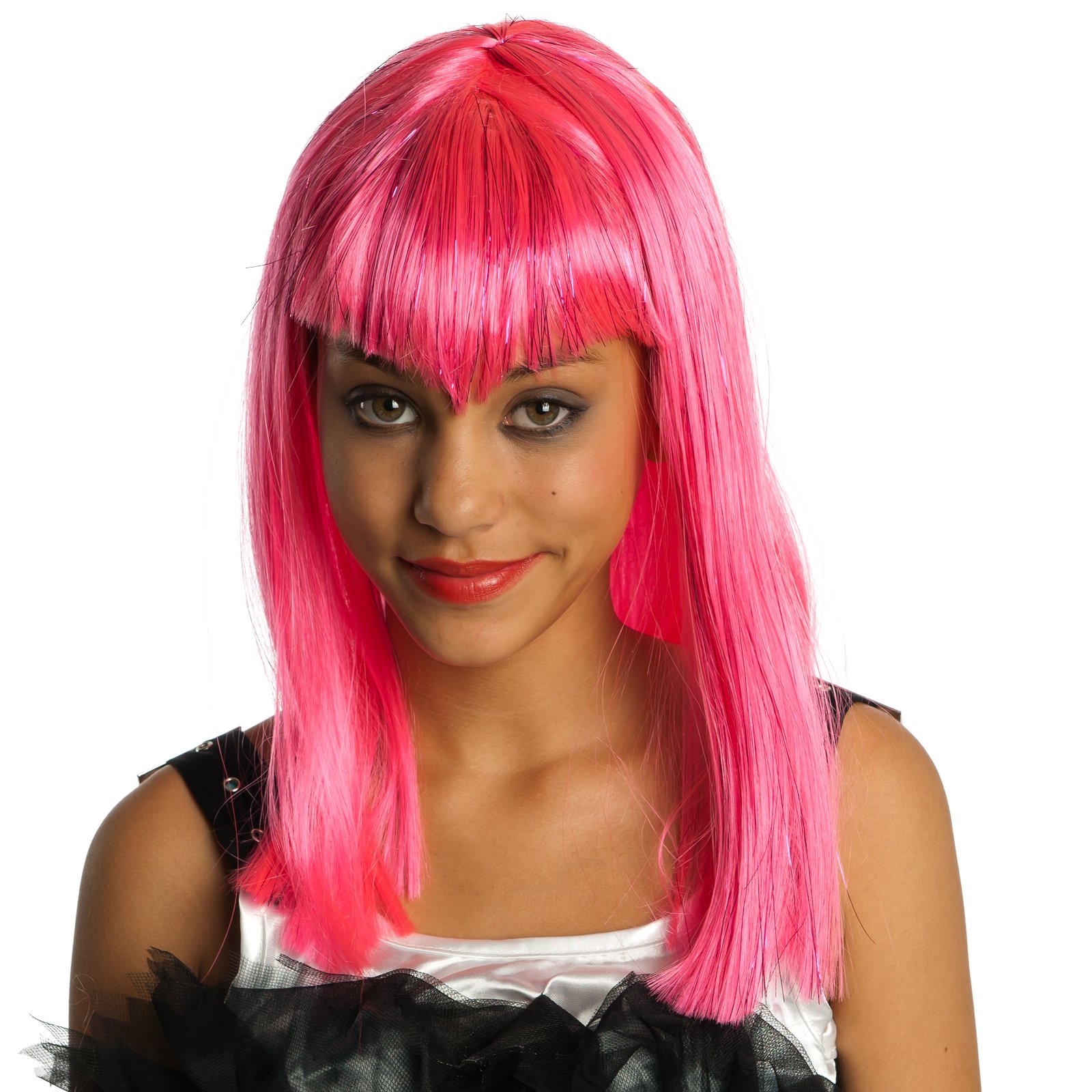 Glitter Vamp Pink Child Wig