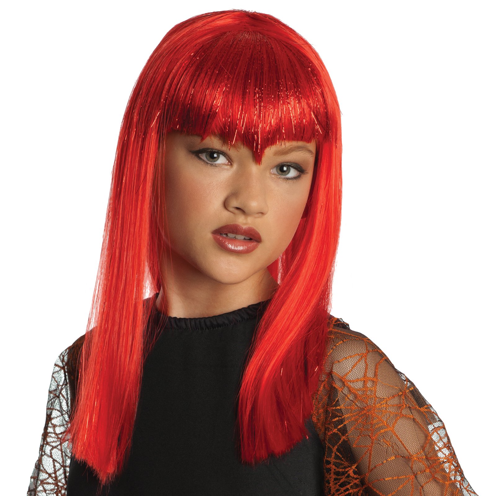 Glitter Vamp Red Child Wig