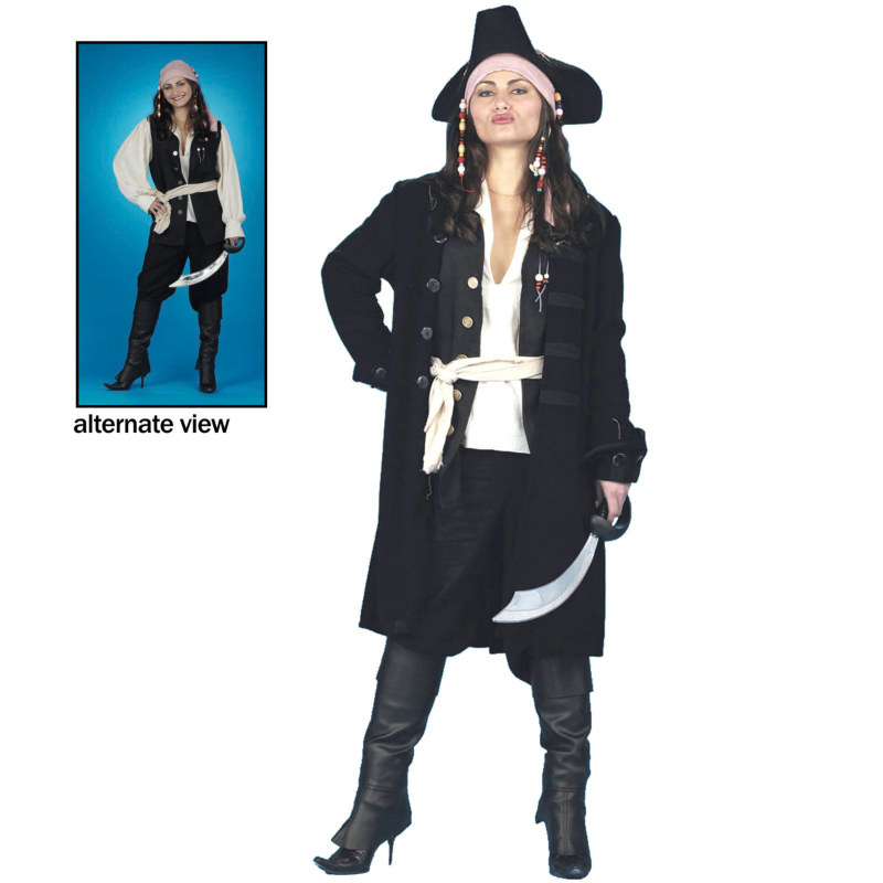 Caribbean Pirate Queen Adult Costume - Click Image to Close