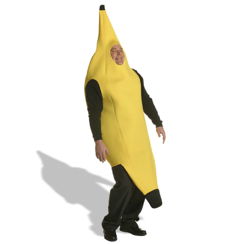 Banana Costume Plus Adult - Click Image to Close