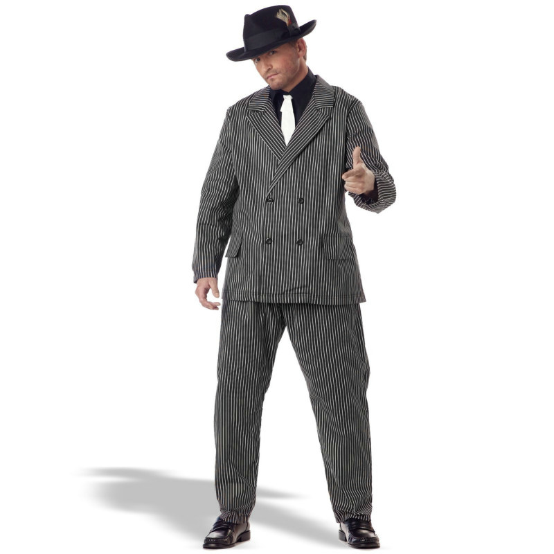 Gangster Plus Adult Costume - Click Image to Close