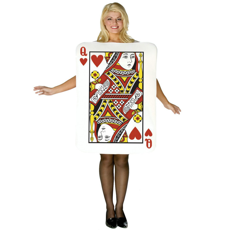 Queen of Hearts Deluxe Playing Card Adult Costume