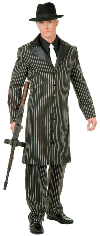 Gangster Suit Long Jacket Adult Costume