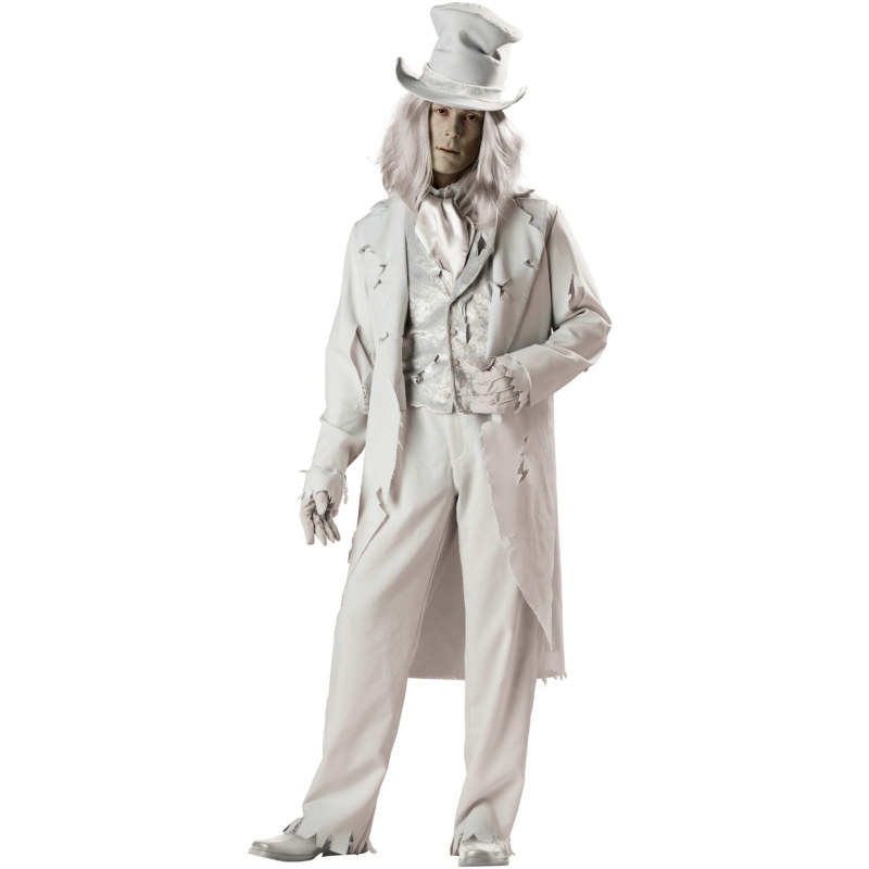 Ghostly Gent Elite Collection Adult Costume - Click Image to Close