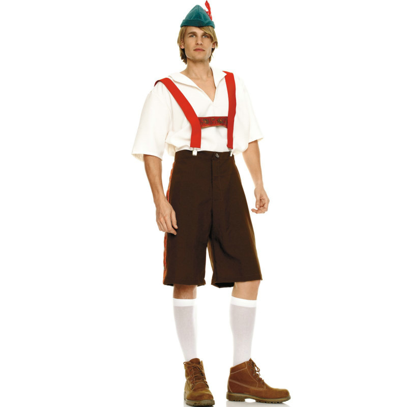 Men's Lederhosen Adult Costume - Click Image to Close