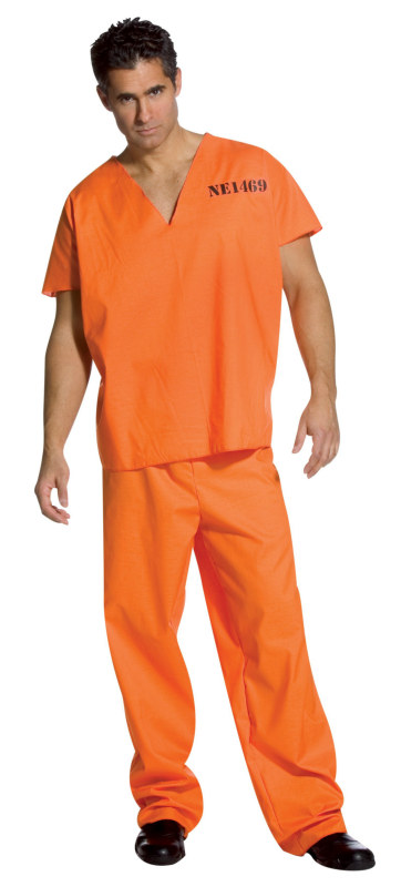 Jailhouse Jumpsuit Adult - Click Image to Close