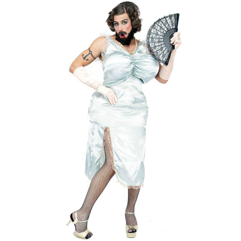 Bearded Lady Adult Circus Costume - Click Image to Close