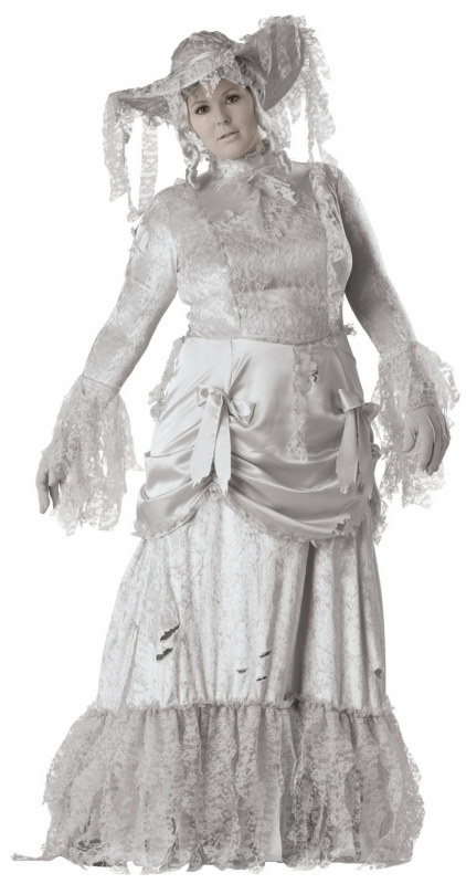 Ghostly Lady Elite Collection Adult Plus Costume - Click Image to Close