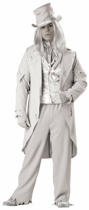 Ghostly Gent Elite Collection Adult Plus Costume - Click Image to Close