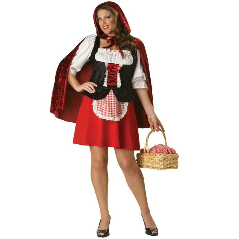 Red Riding Hood Elite Collection Adult Plus Costume - Click Image to Close