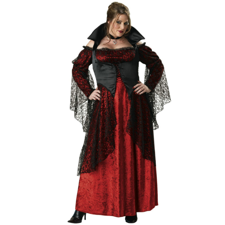 Vampiress Elite Collection Adult Plus Costume - Click Image to Close