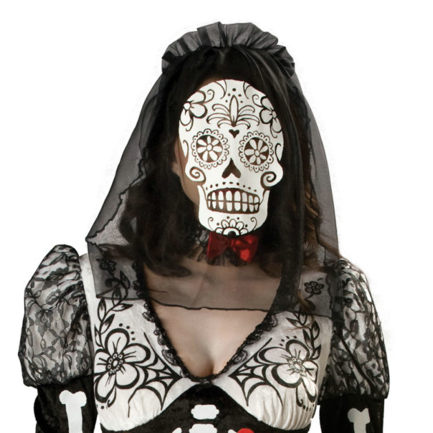 Day Of The Dead Bride Adult Costume - Click Image to Close