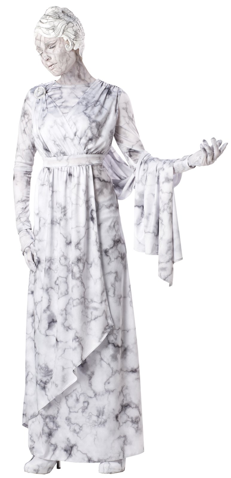 Venetian Statue (Female) Adult Costume - Click Image to Close