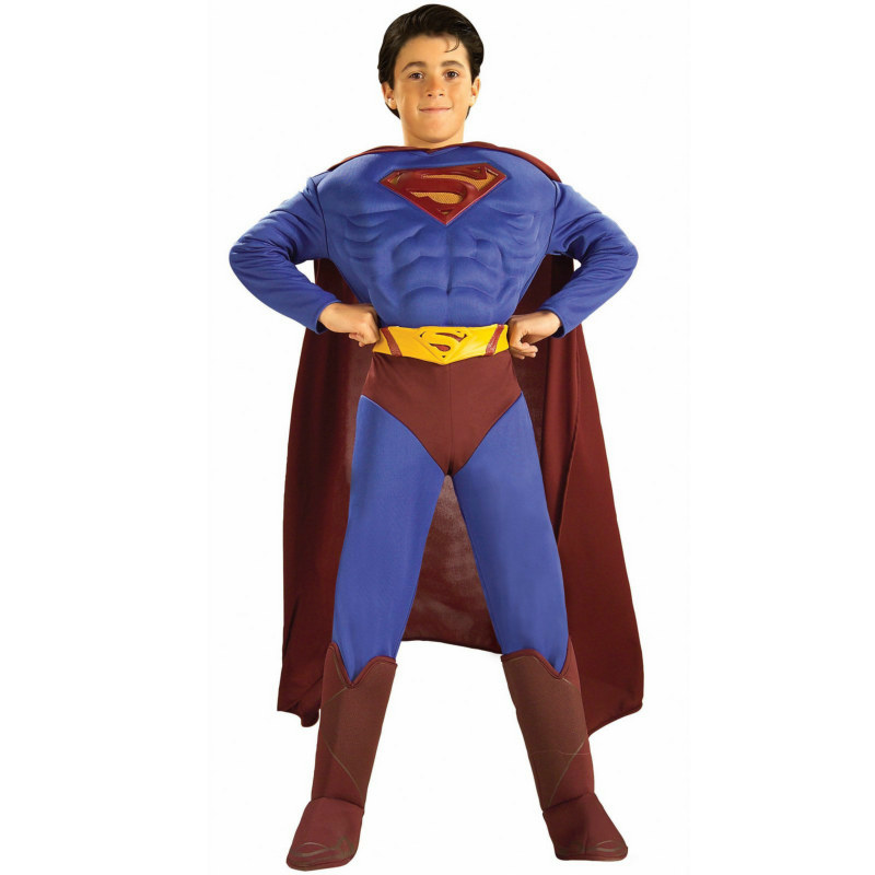 Superman Returns Deluxe Muscle Chest Child Costume - Click Image to Close