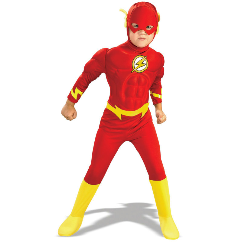 DC Comics The Flash Muscle Chest Deluxe Toddler/Child Costume - Click Image to Close