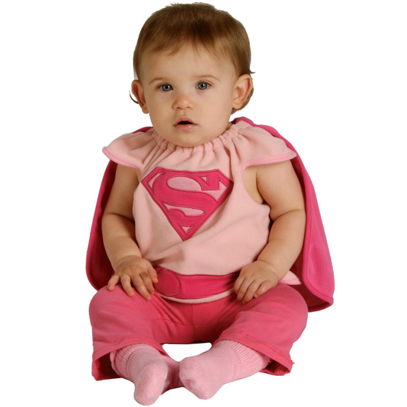 Supergirl Bib Newborn Costume - Click Image to Close