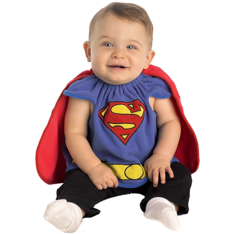 Superman Bib Newborn Costume - Click Image to Close