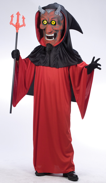 Bobble Head Devil Adult Costume - Click Image to Close