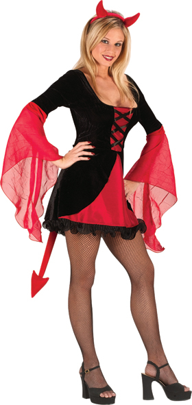 Sweet and Sexy Devil Adult Costume - Click Image to Close