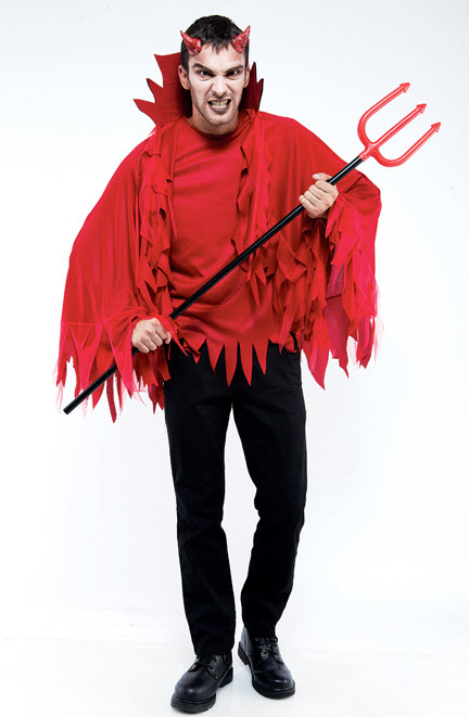 Unisex Red Devil Cape