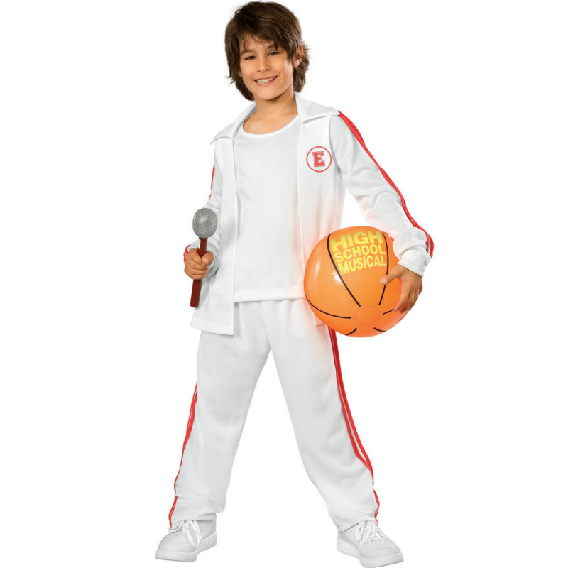 High School Musical Troy Warm-Up Jersey Set Child Costume - Click Image to Close