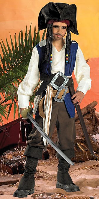 Pirates of the Caribbean Jack Sparrow Child Costume