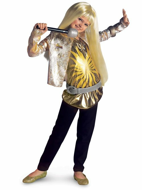 Hannah Montana Deluxe Gold Child Costume - Click Image to Close