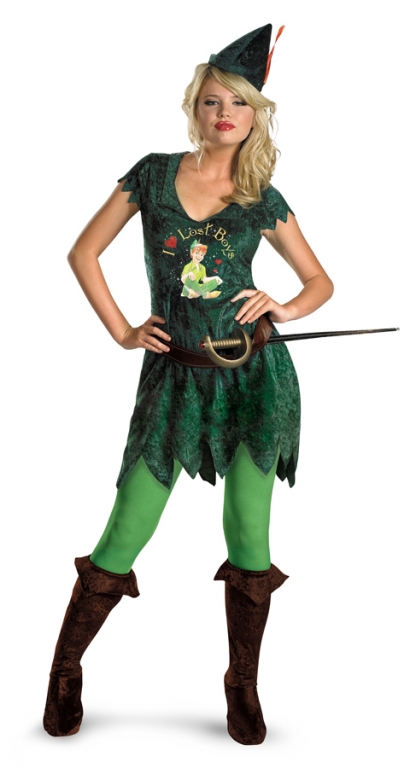 Peter Pan Sassy Adult Costume - Click Image to Close