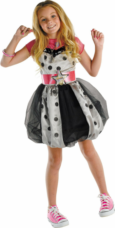 Hannah Montana (Pink with Polka Dots) Dress Child Costume - Click Image to Close