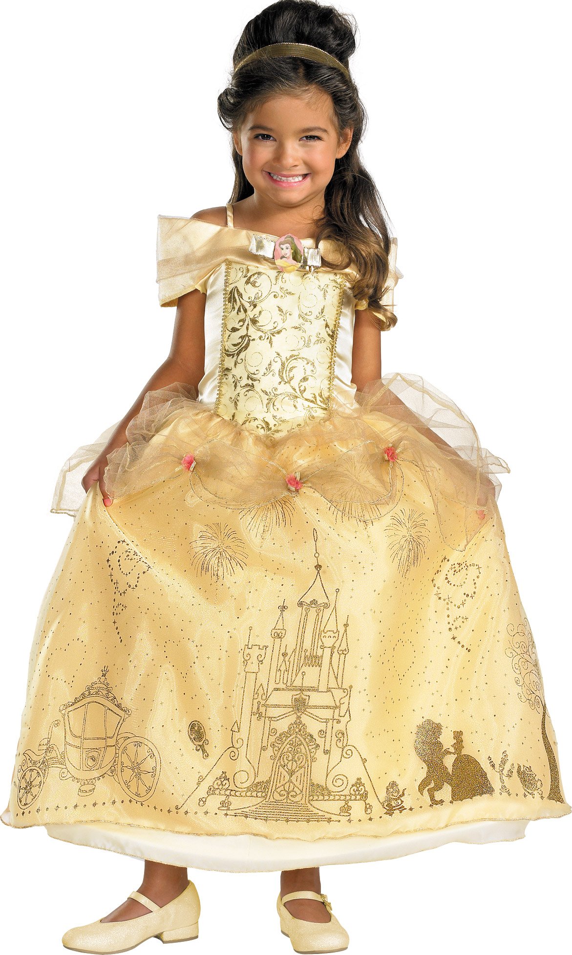 Disney Storybook Belle Prestige Toddler / Child Costume - Click Image to Close