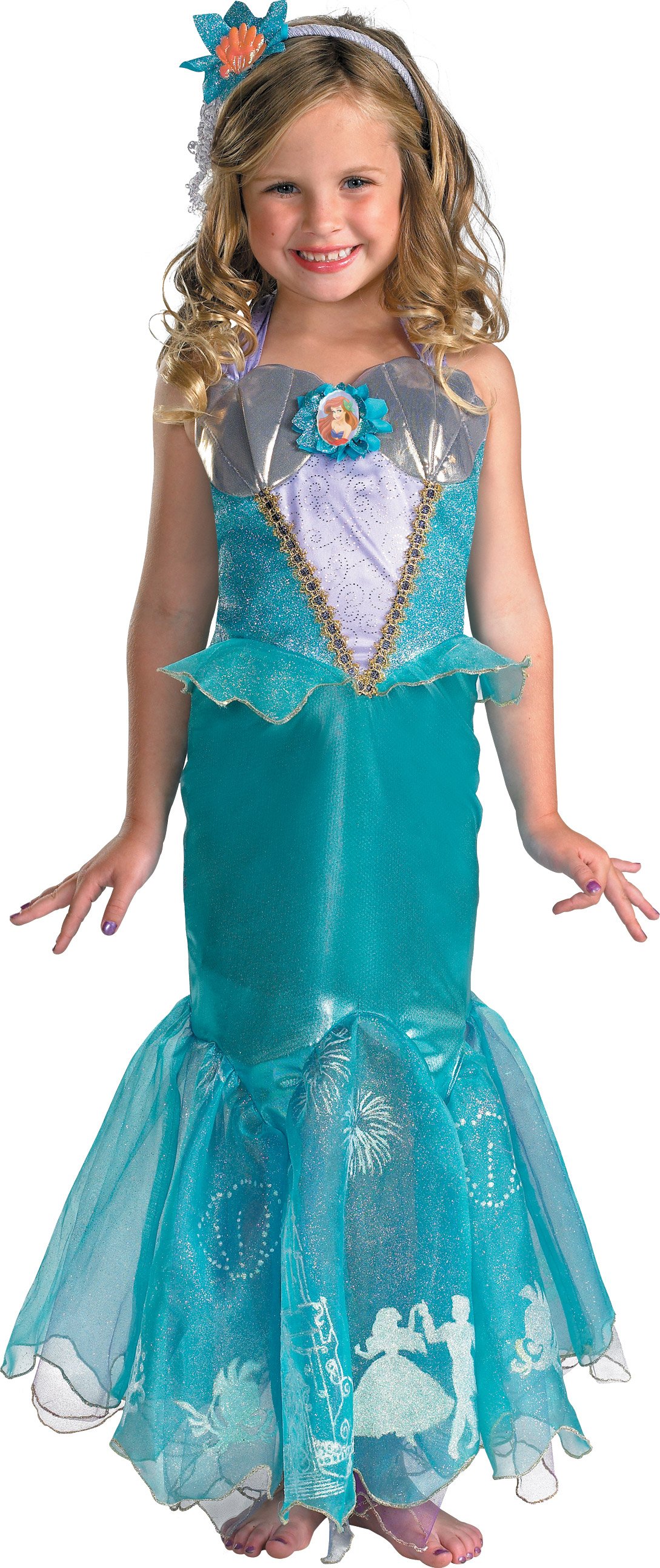 Disney Storybook Ariel Prestige Toddler / Child Costume - Click Image to Close
