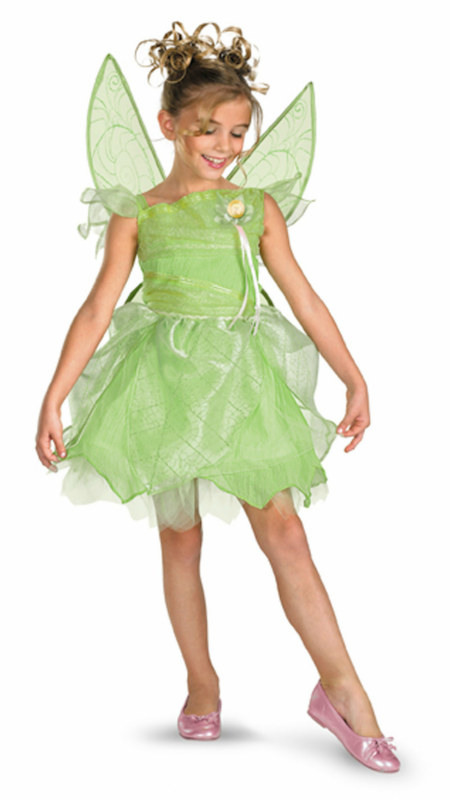 Tink and the Fairy Rescue - Tinkerbell Deluxe Child Costume - Click Image to Close