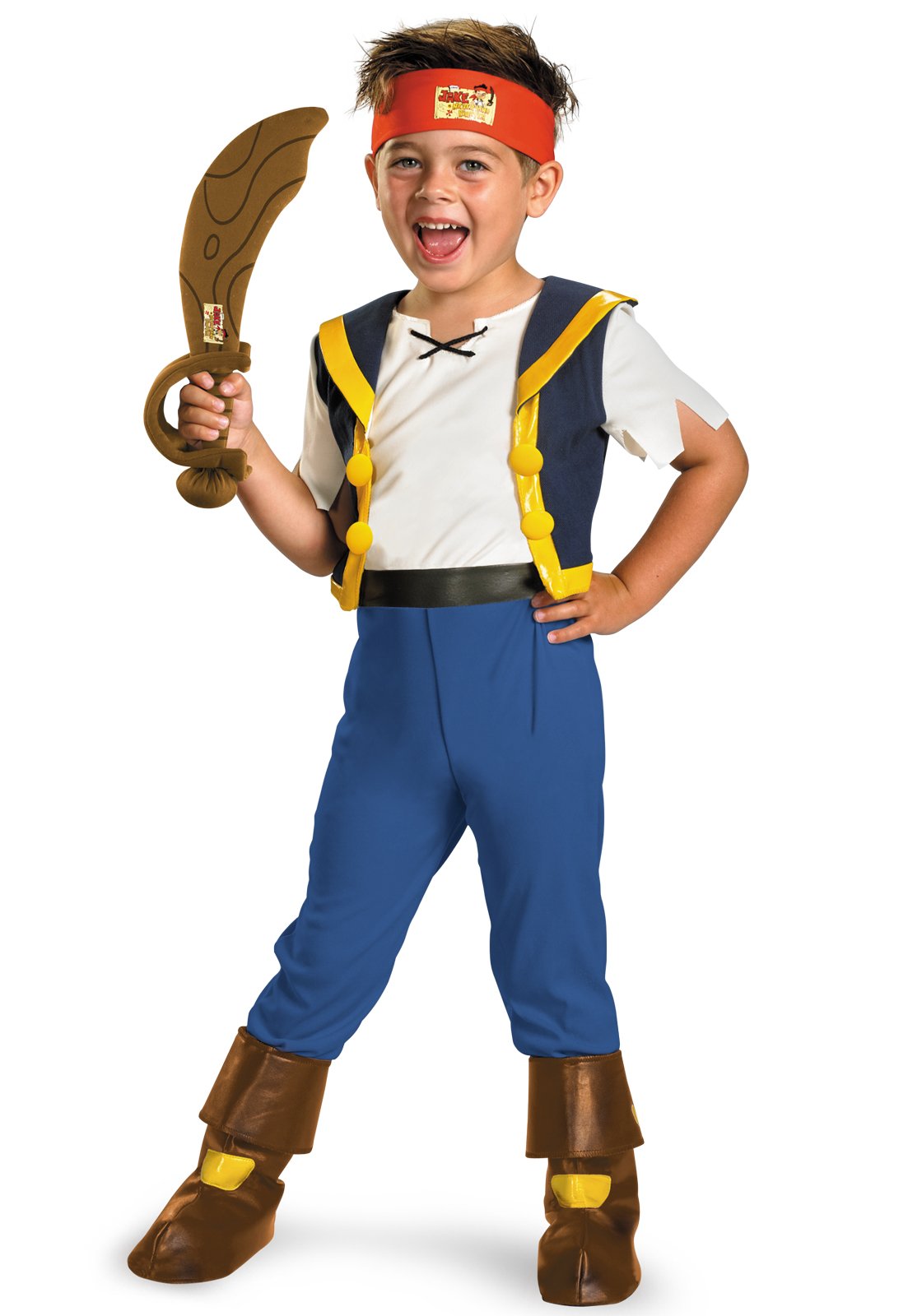 Disney Jake and the Never Land Pirates Deluxe Jake Child Costume - Click Image to Close