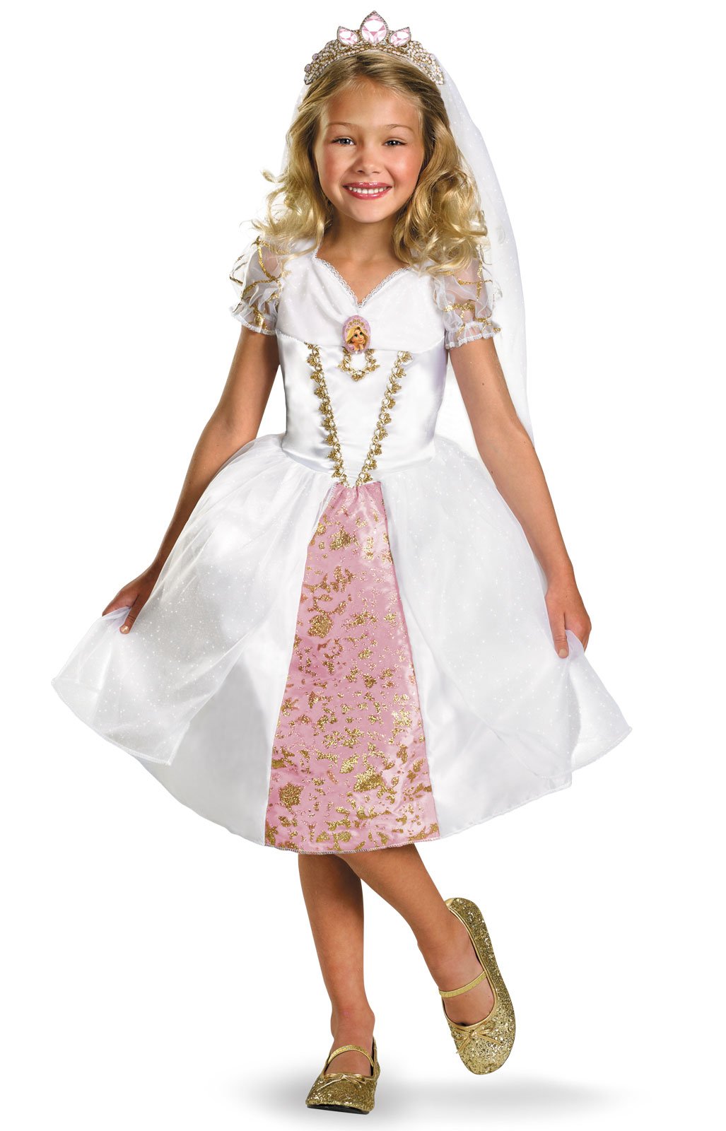 Disney Tangled Rapunzel Wedding Gown Toddler Costume - Click Image to Close