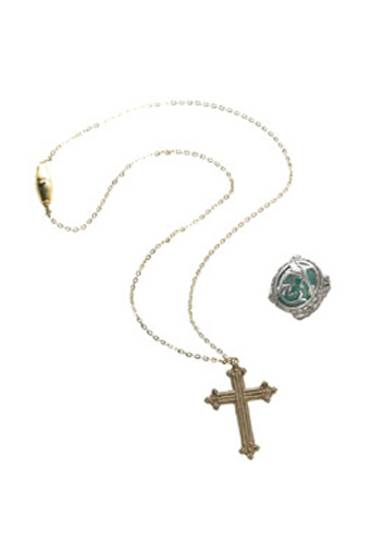 Angelica Cross Necklace and Ring - Click Image to Close