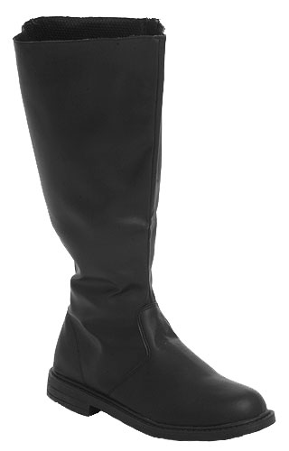 Adult Deluxe Black Boots - Click Image to Close