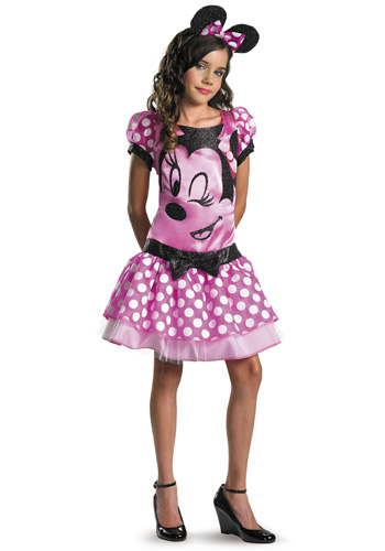 Girls Pink Minnie Mouse Costume - Click Image to Close