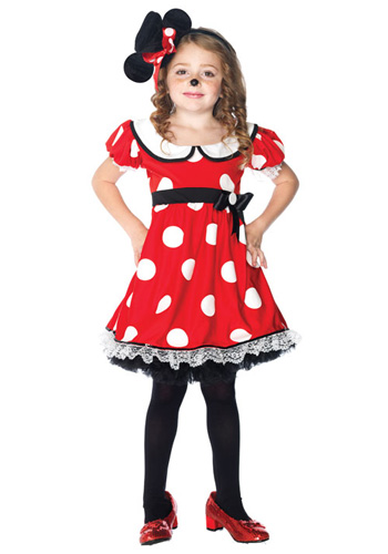 Girls Adorable Miss Mouse Costume - Click Image to Close