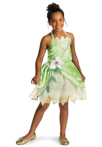 Girls Princess Tiana Costume - Click Image to Close