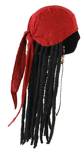 Jack Sparrow Bandana with Dreads