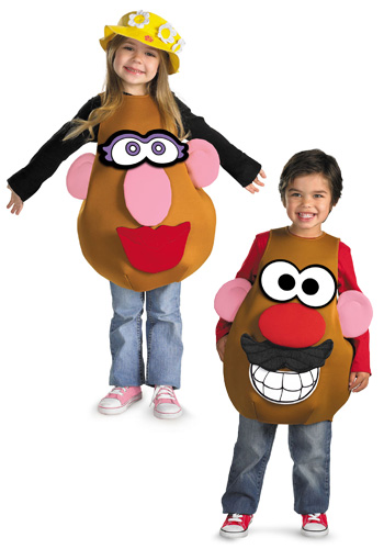 Toddler Mrs / Mr Potato Head Costume - Click Image to Close