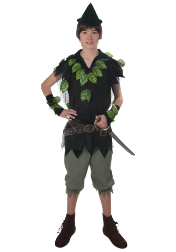 Teen Deluxe Peter Pan Costume - Click Image to Close